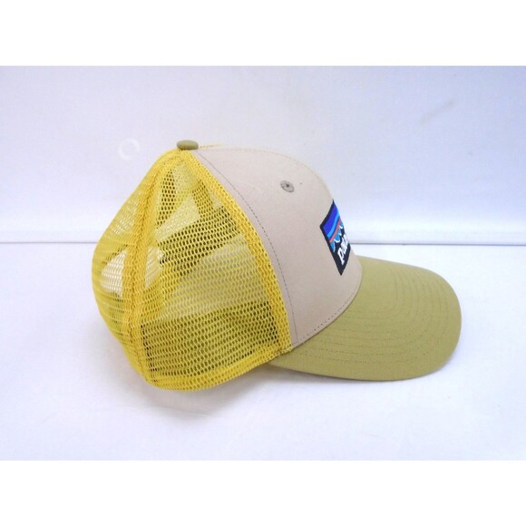 Patagonia Baseball Mens Cap Trucker Snap Back Yellow Mesh Logo Hat One Size - Picture 4 of 6